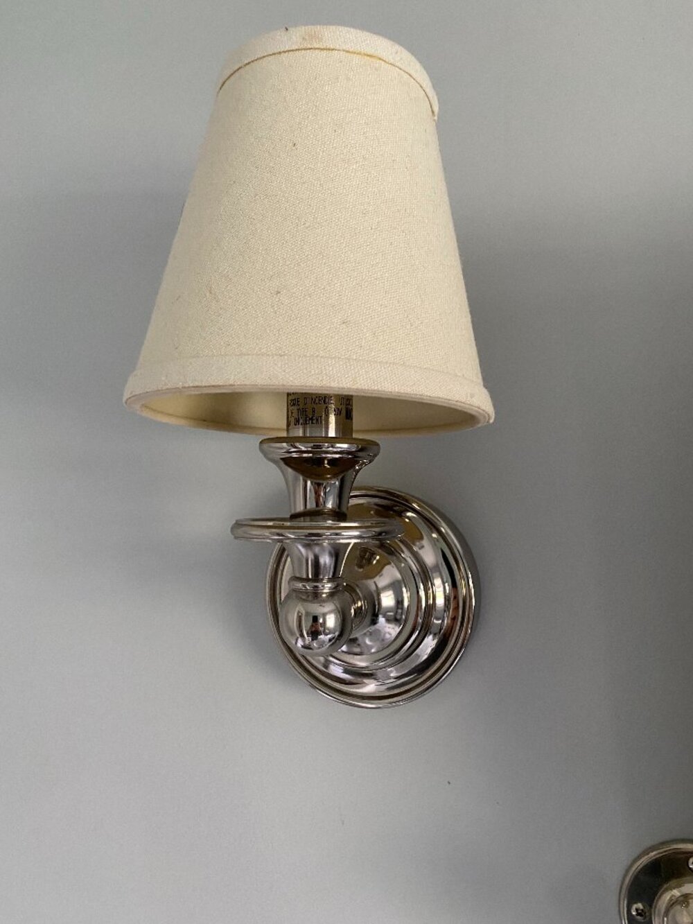 Pottery Barn Polished Nickel Wall Sconce
